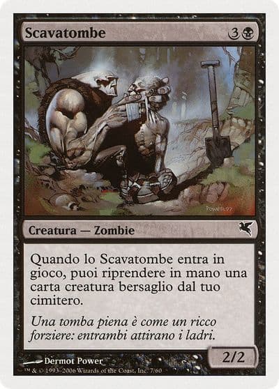 Gravedigger Italian Scavatombe Magic Encyclopedia 2005 (Salvat/Hachette) Magic card