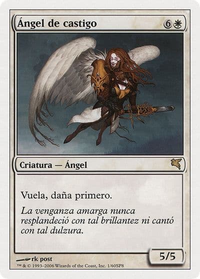 Angel of Retribution Spanish Angel de Castigo Magic Encyclopedia 2005 (Salvat/Hachette) Magic card