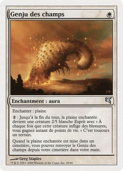 Genju of the Fields French Genju des champs Magic Encyclopedia 2005 (Salvat/Hachette) Magic card