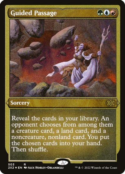 Guided Passage Foil Etched Double Masters 2022 Magic card
