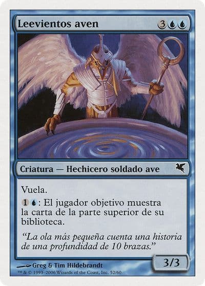 Aven Windreader Spanish Leevientos aven Magic Encyclopedia 2005 (Salvat/Hachette) Magic card