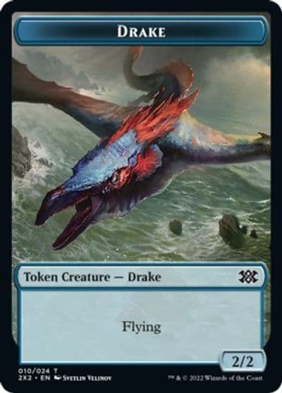 Drake Soldier Double Sided Token Double Masters 2022 Magic card