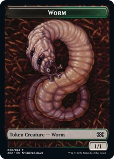 Worm Vampire Double Sided Token Double Masters 2022 Magic card