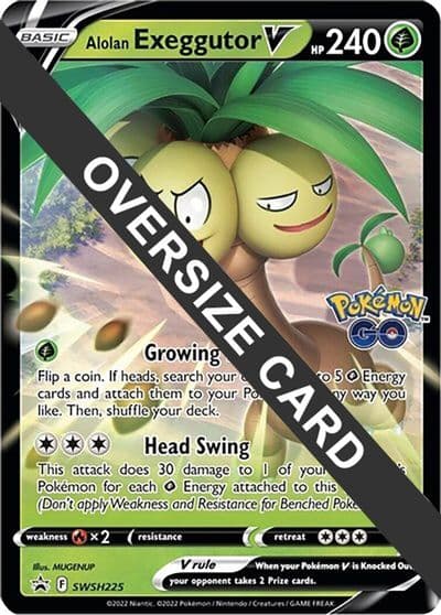 Alolan Exeggutor V - SWSH225 Jumbo Cards Pokemon card