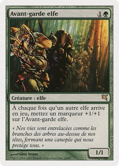 Elvish Vanguard French Avant garde elfe Magic Encyclopedia 2005 (Salvat/Hachette) Magic card