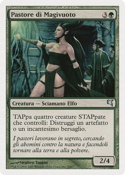 Nullmage Shepherd Italian Pastore di Magivuoto Magic Encyclopedia 2005 (Salvat/Hachette) Magic card