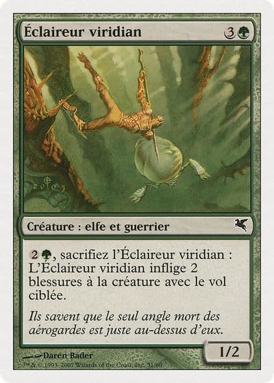 Viridian Scout French Eclaireur viridian Magic Encyclopedia 2005 (Salvat/Hachette) Magic card