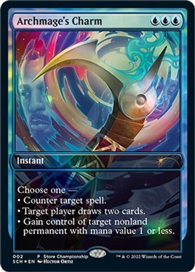 Archmages Charm Game Day & Store Championship Promos Magic card