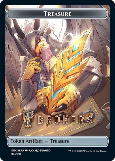 Treasure Token Brokers SEA Exclusive Streets of New Capenna Magic card
