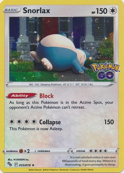 Snorlax (Cosmos Holo) Miscellaneous Cards & Products Pokemon card