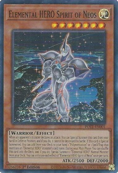 Elemental HERO Spirit of Neos Power of the Elements Yu-Gi-Oh! card