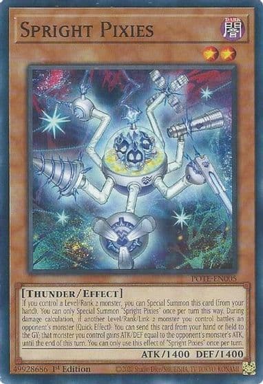 Spright Pixies Power of the Elements Yu-Gi-Oh! card