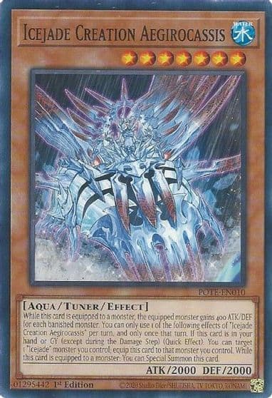 Icejade Creation Aegirocassis Power of the Elements Yu-Gi-Oh! card