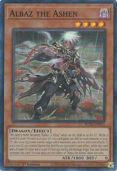 Albaz the Ashen Power of the Elements Yu-Gi-Oh! card