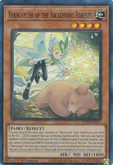 Vernusylph of the Awakening Forests Power of the Elements Yu-Gi-Oh! card