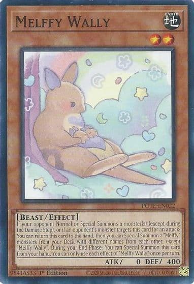 Melffy Wally Power of the Elements Yu-Gi-Oh! card