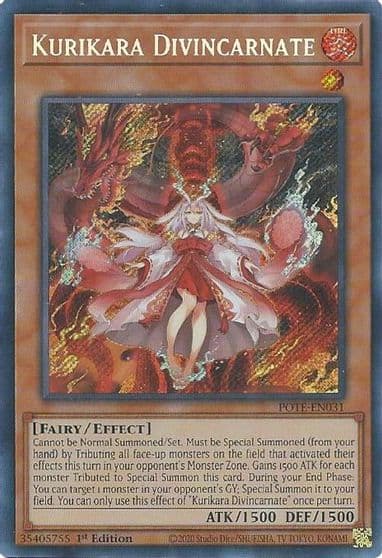 Kurikara Divincarnate Power of the Elements Yu-Gi-Oh! card