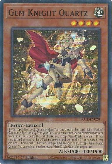Gem Knight Quartz Power of the Elements Yu-Gi-Oh! card