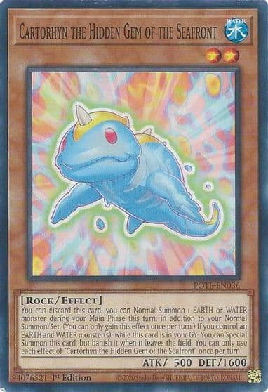Cartorhyn the Hidden Gem of the Seafront Power of the Elements Yu-Gi-Oh! card