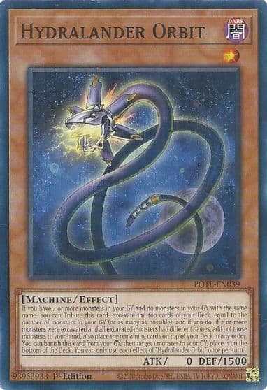 Hydralander Orbit Power of the Elements Yu-Gi-Oh! card