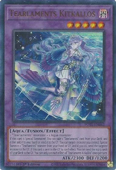 Tearlaments Kitkallos Power of the Elements Yu-Gi-Oh! card