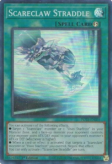 Scareclaw Straddle Power of the Elements Yu-Gi-Oh! card