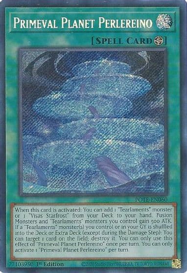 Primeval Planet Perlereino Power of the Elements Yu-Gi-Oh! card