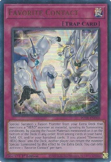 Favorite Contact Power of the Elements Yu-Gi-Oh! card