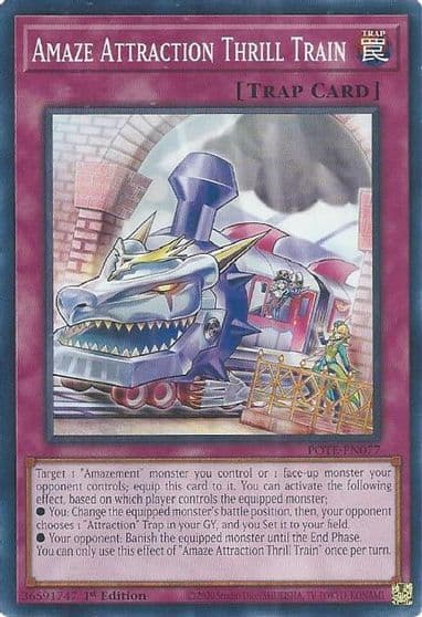 Amaze Attraction Thrill Train Power of the Elements Yu-Gi-Oh! card