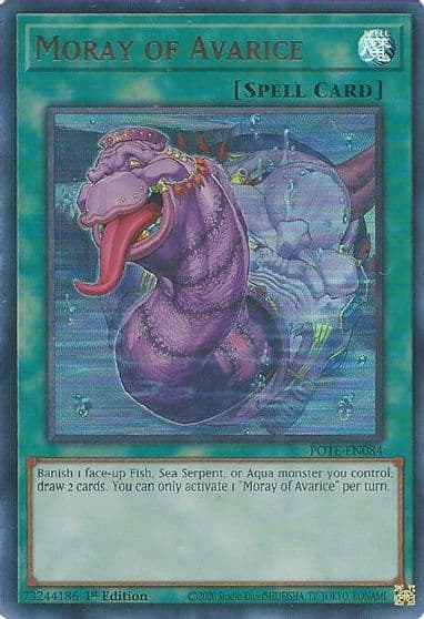 Moray of Avarice Power of the Elements Yu-Gi-Oh! card