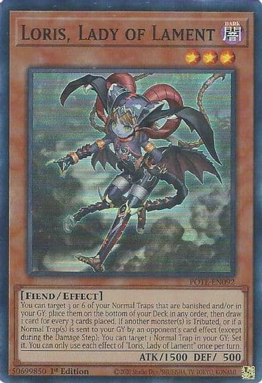 Loris Lady of Lament Power of the Elements Yu-Gi-Oh! card