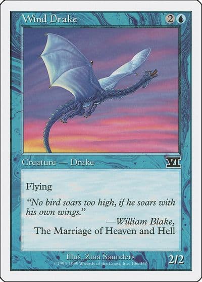 Wind Drake Classic Sixth Edition Magic card