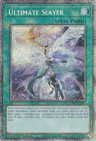 Ultimate Slayer Starlight Rare Power of the Elements Yu-Gi-Oh! card