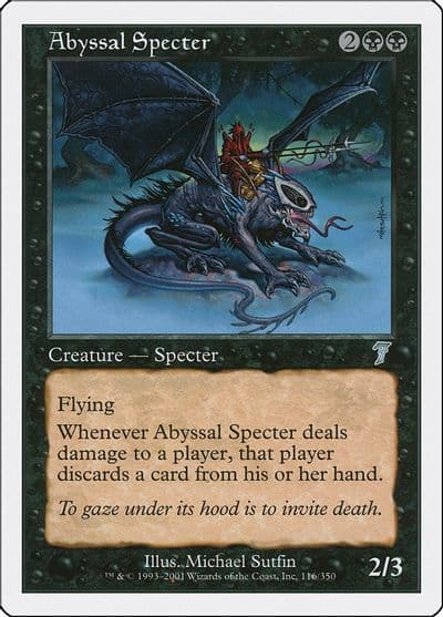 Abyssal Specter 7th Edition Magic card