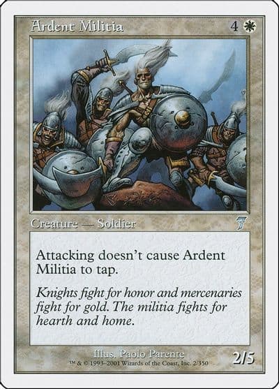 Ardent Militia 7th Edition Magic card