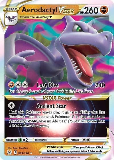 Aerodactyl VSTAR SWSH11: Lost Origin Pokemon card