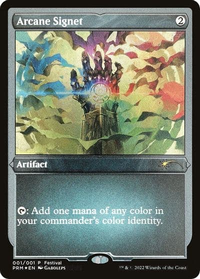 Arcane Signet Foil Etched MagicFest Cards Magic card