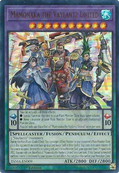 Mamonaka the Vaylantz United Tactical Masters Yu-Gi-Oh! card
