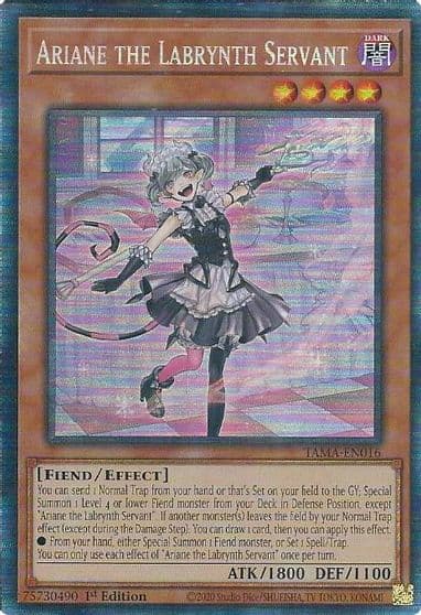 Ariane the Labrynth Servant CR Tactical Masters Yu-Gi-Oh! card