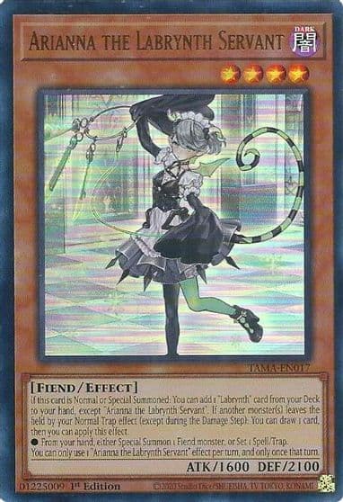 Arianna the Labrynth Servant Tactical Masters Yu-Gi-Oh! card