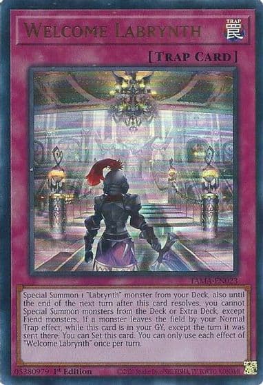 Welcome Labrynth Tactical Masters Yu-Gi-Oh! card
