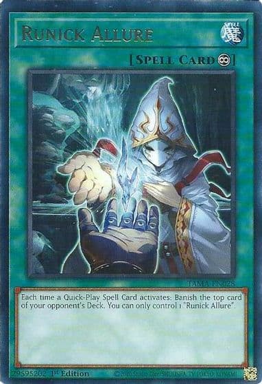 Runick Allure Tactical Masters Yu-Gi-Oh! card
