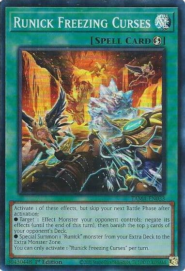 Runick Freezing Curses Tactical Masters Yu-Gi-Oh! card
