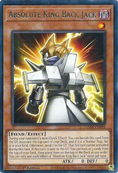 Absolute King Back Jack Tactical Masters Yu-Gi-Oh! card