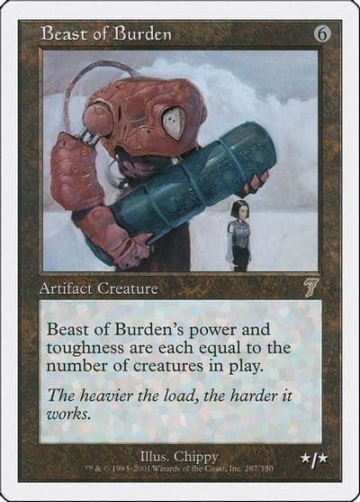 Beast of Burden 7th Edition Magic card