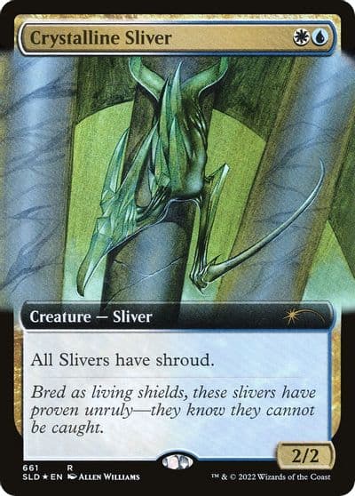 Crystalline Sliver Extended Art Secret Lair Drop Series Magic card