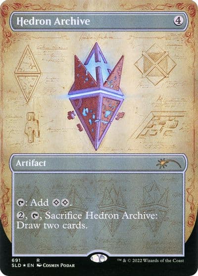 Hedron Archive Borderless Secret Lair Drop Series Magic card