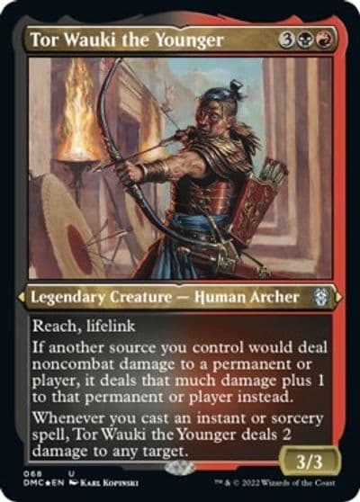 Tor Wauki the Younger Foil Etched Commander: Dominaria United Magic card