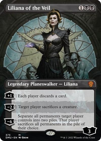 Liliana of the Veil Borderless Dominaria United Magic card