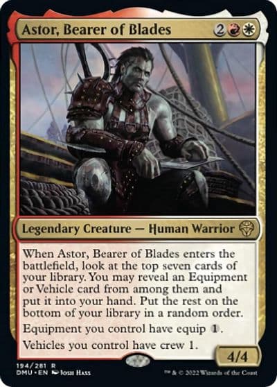 Astor Bearer of Blades Dominaria United Magic card